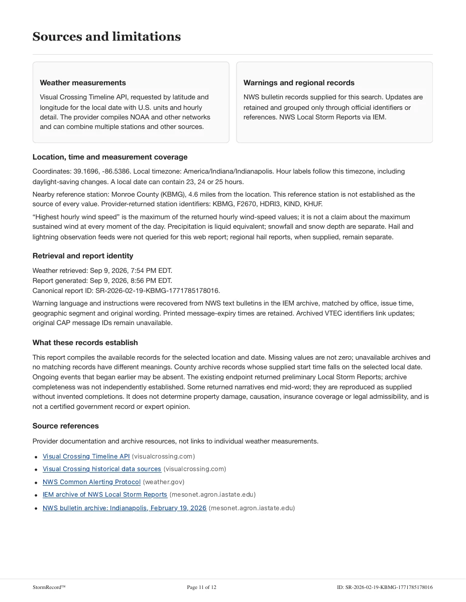 Bloomington sample report page 11