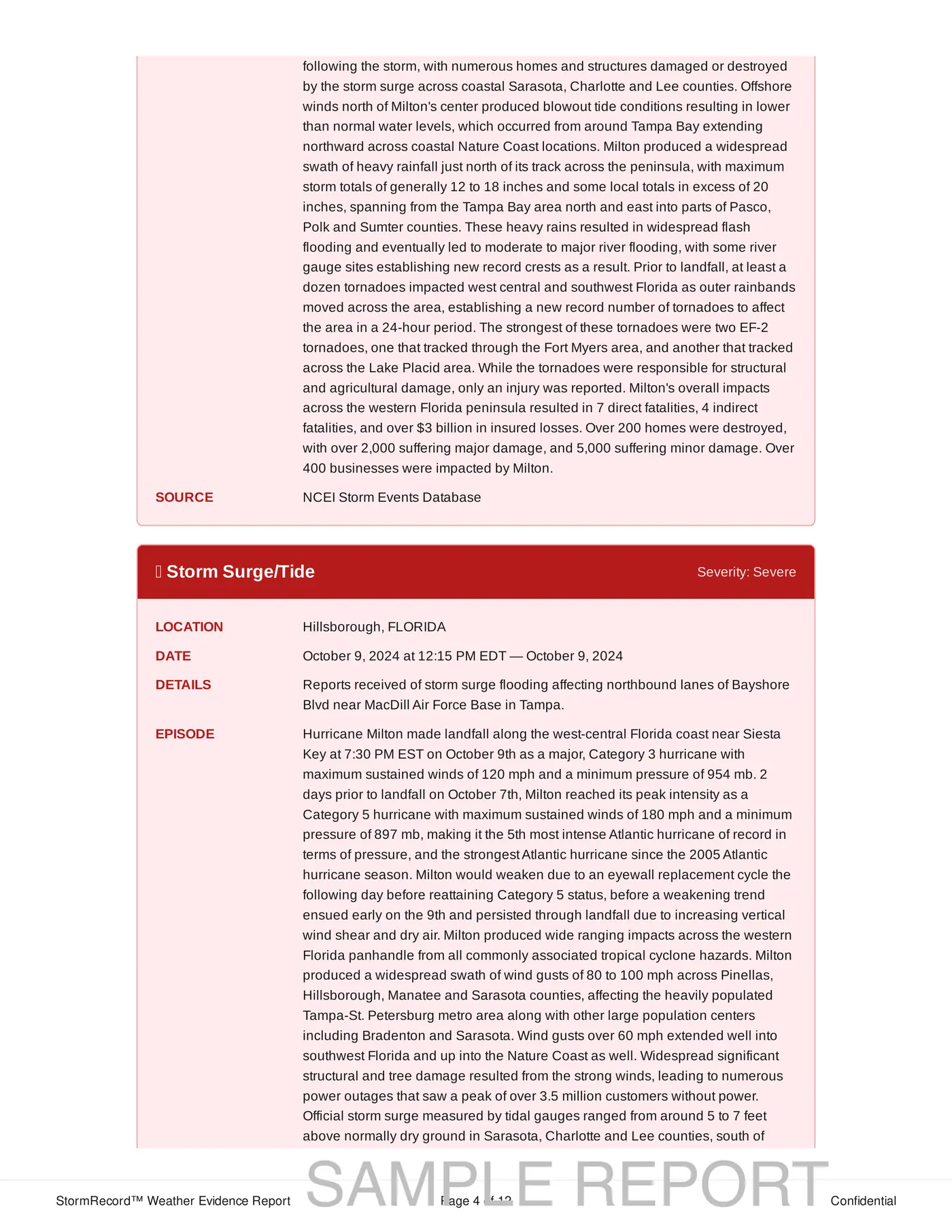 Sample report page 4